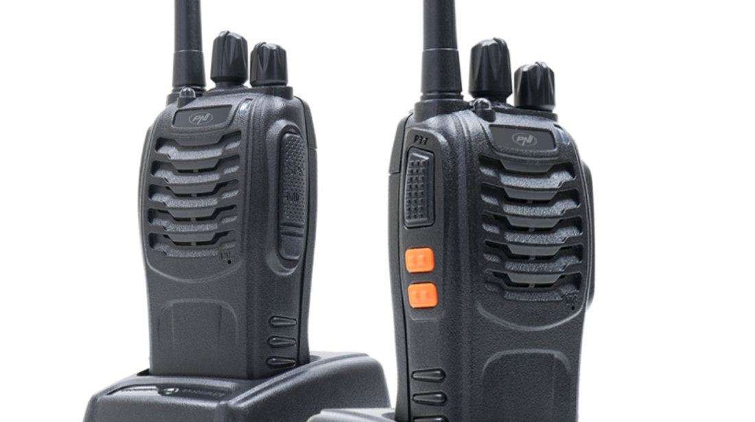 Kit 10 statii radio portabile PNI PMR R40 PRO acumulatori, incarcatoare si casti incluse PNI-R40-10