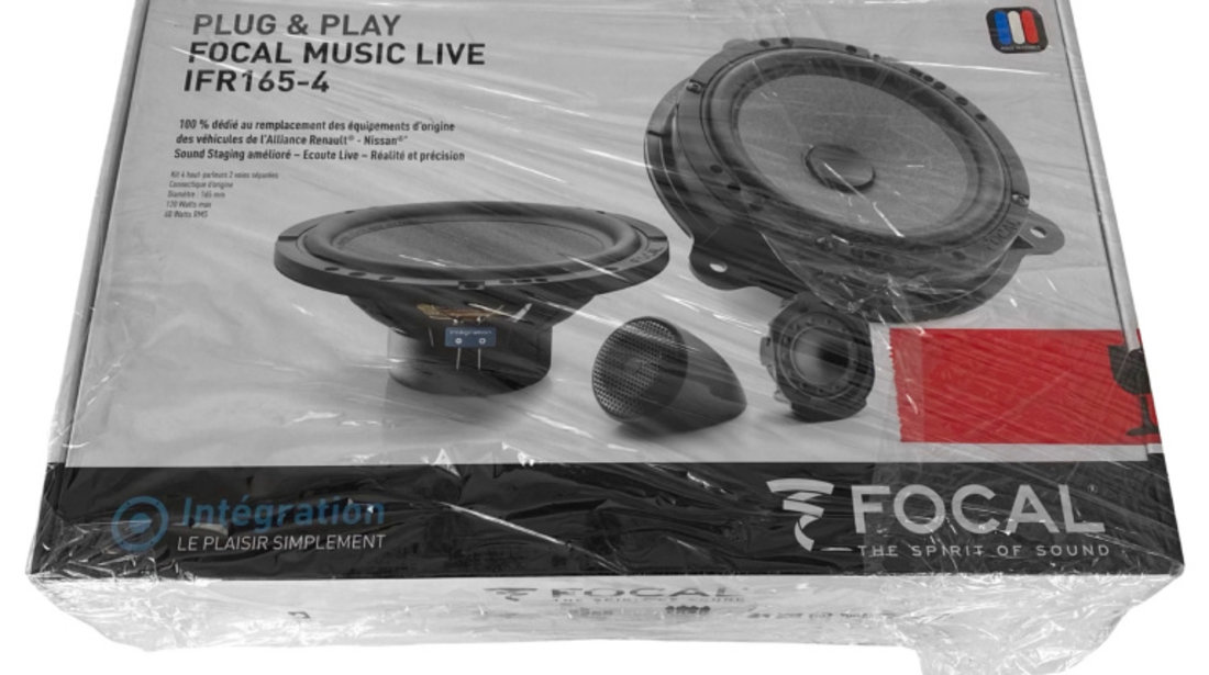 Kit 4 Boxe Audio Oe Dacia Sandero 2 2012→ Focal Music Live Version 4.0 Ifr 165-4 7711578132