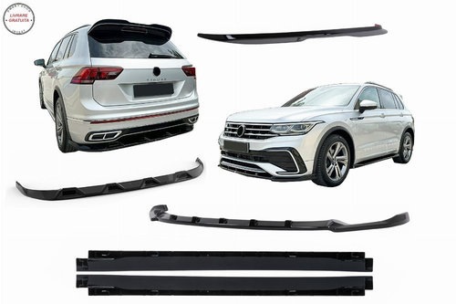 Kit Aero Extensii VW Tiguan II Mk2 R/R Line Facelift (2020-2024) Negru- livrare gratuita