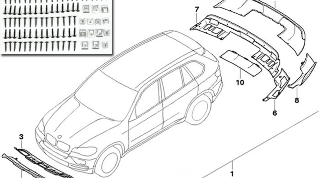 Kit aerodinamic BMW X5 E70 (2007-2011) Non-Facelift