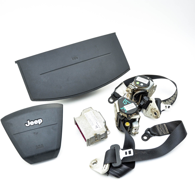 Kit Airbag Jeep Compass (Mk49) 2006 > 2.4 4X4 Ed3 Benzina P0Yd59Xdvad, P04664345Ae, 0Yf34Xdvaa, P1Bs031Dvab, Ta1340621Afp, 6050314-00A, 605884103C, P1Bs041Dvab, Ta2333620403, 605884102C, 605673864C, P04672609Ae