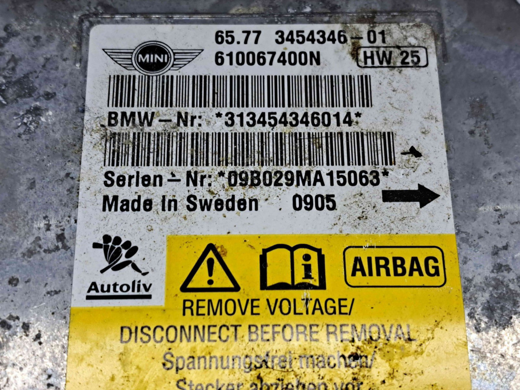 Kit airbag - Plansa bord MINI Cooper (R56) [Fabr 2006-2014] 2757663 / 610183700