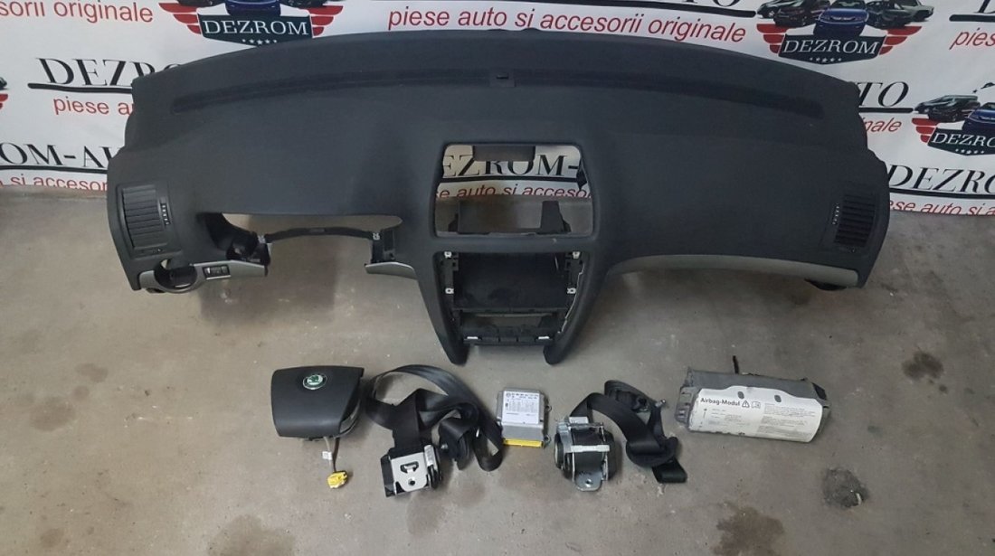 Kit airbag-uri,plansa bord skoda octavia II