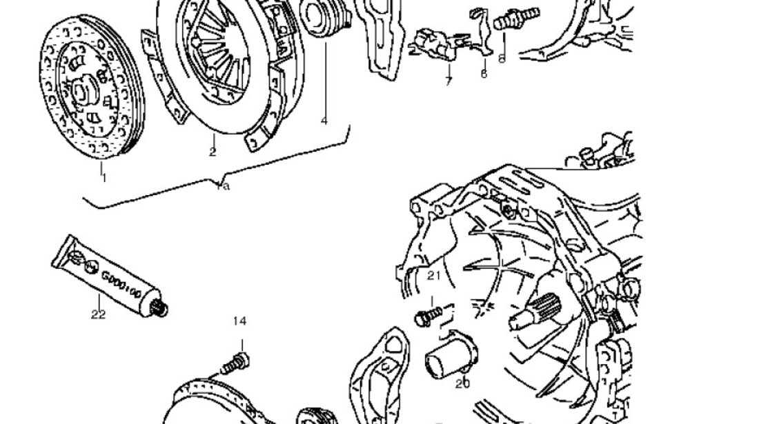 Kit ambreiaj 2,0 TDI Vw,Audi,Skoda,Seat SACHS 03G141031H