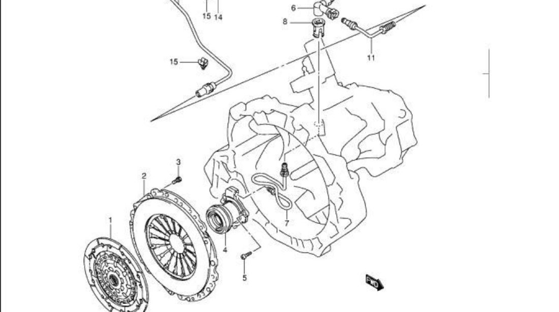 Kit ambreiaj (disc+placa) Suzuki Swift III motor 1,3 DDiS VALEO 828697