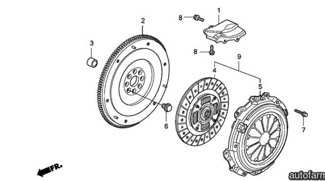 Kit ambreiaj Honda motor 1,8 benzina HERTH+BUSS JACKOPARTS J2004039