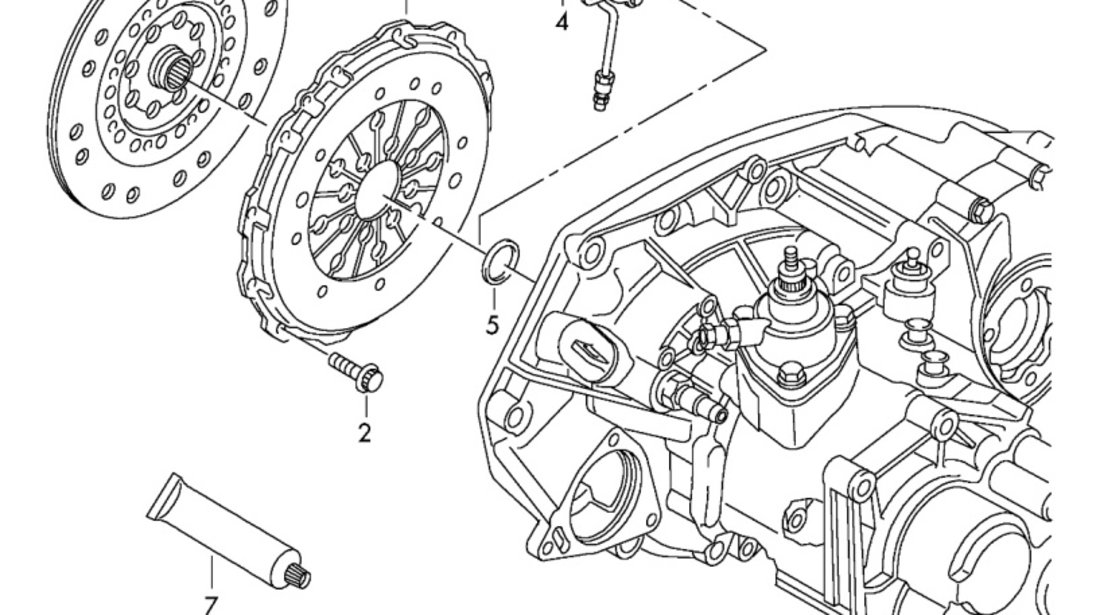 Kit ambreiaj masa simpla Volkswagen Touran (1T1) Monovolum 2003 1.9 TDI OEM 022141015S