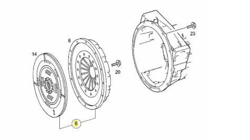 Kit ambreiaj Mercedes Atego 906 KM Germany A0182509601