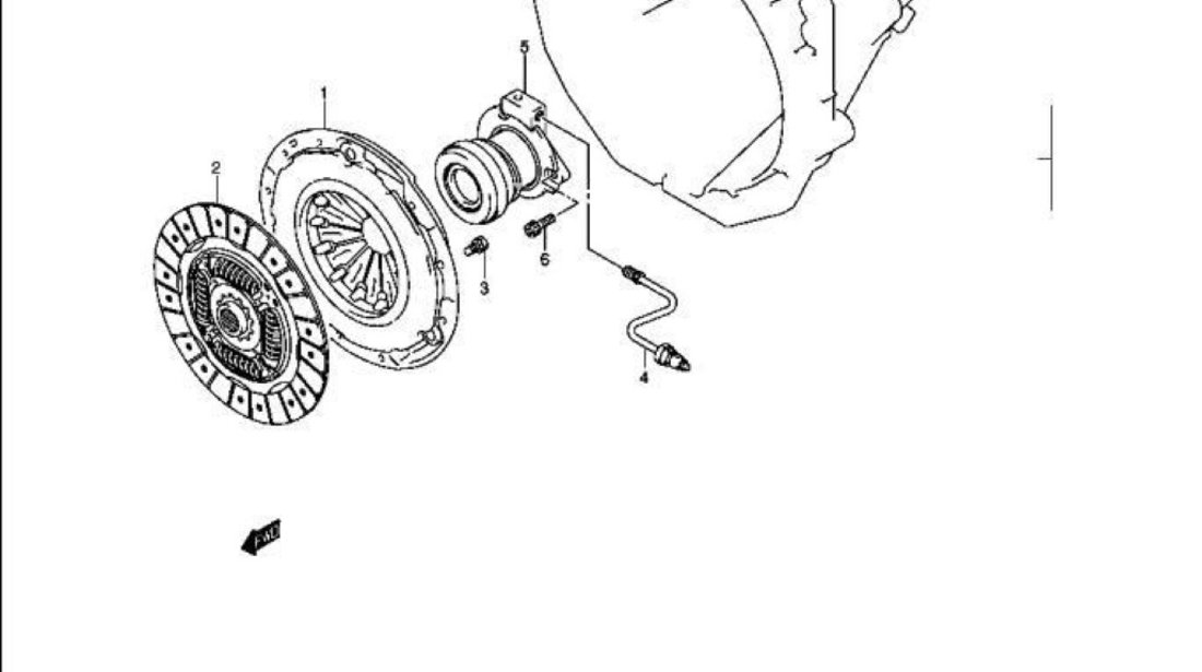 Kit ambreiaj Suzuki Grand Vitara II motor 1,9 DDiS AISIN 22000-80K00