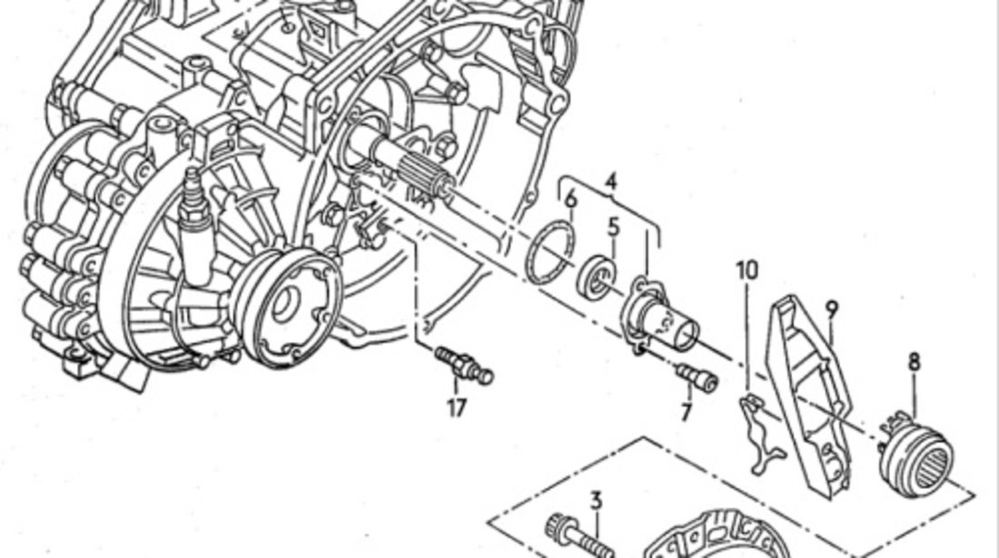 Kit ambreiaj Volkswagen Caddy (9K9) 2000 1.9 SDI OEM 044141025X