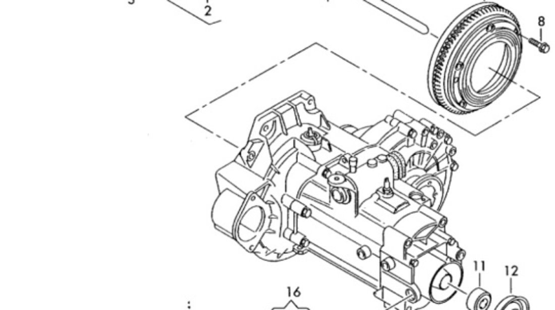 Kit ambreiaj Volkswagen Golf 4 (1J1) 1.6 16V 2001 OEM 036141025KX