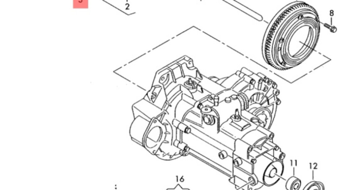 Kit ambreiaj Volkswagen Golf 4 (1J1) Coupe 1.4 16V 2001 036198141X OEM 036198141X