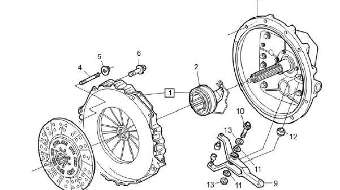 Kit ambreiaj Volvo FH12(I) motor 12,1TD LIPE Clutch 3400 700 343