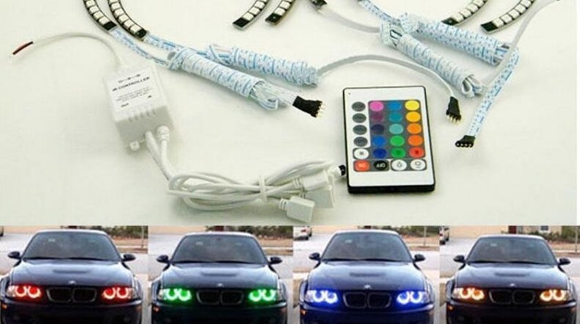 KIT ANGEL EYES BMW E46 MULTICOLOR - 299 LEI