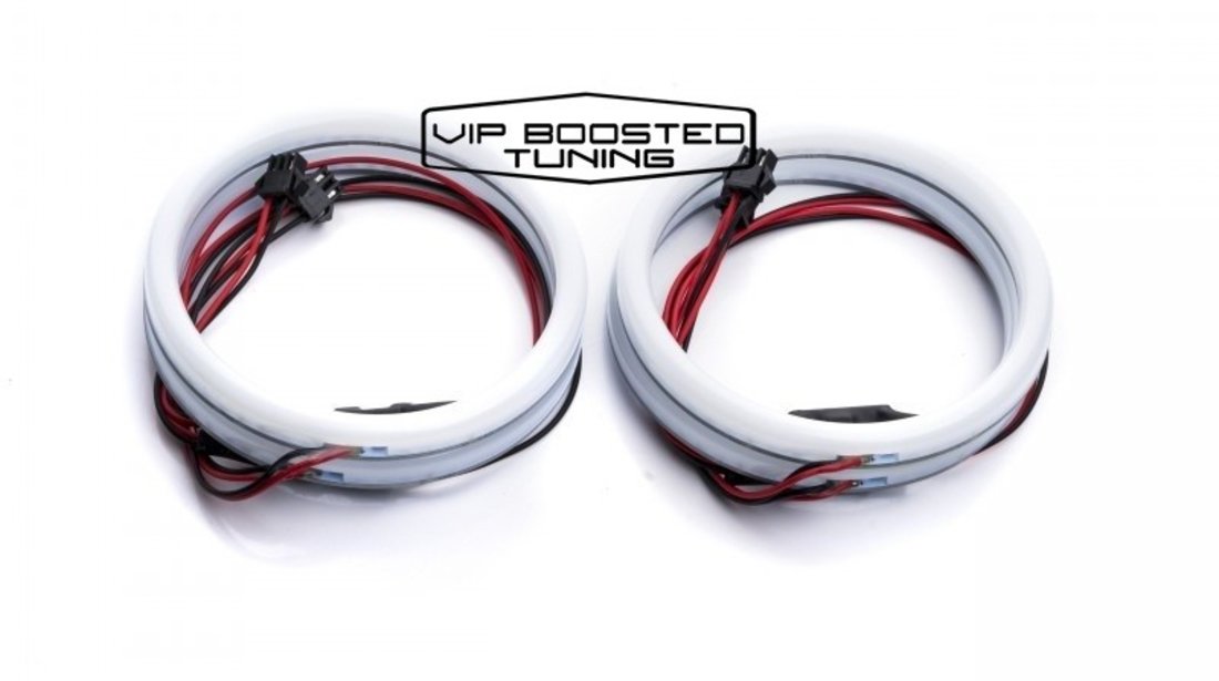 Kit Angel Eyes LED COTTON pentru BMW E46 Coupe Facelift 4x106mm