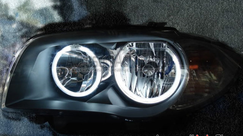 Kit Angel Eyes SMD LED BMW Seria 1 E87 - Faruri fara xenon