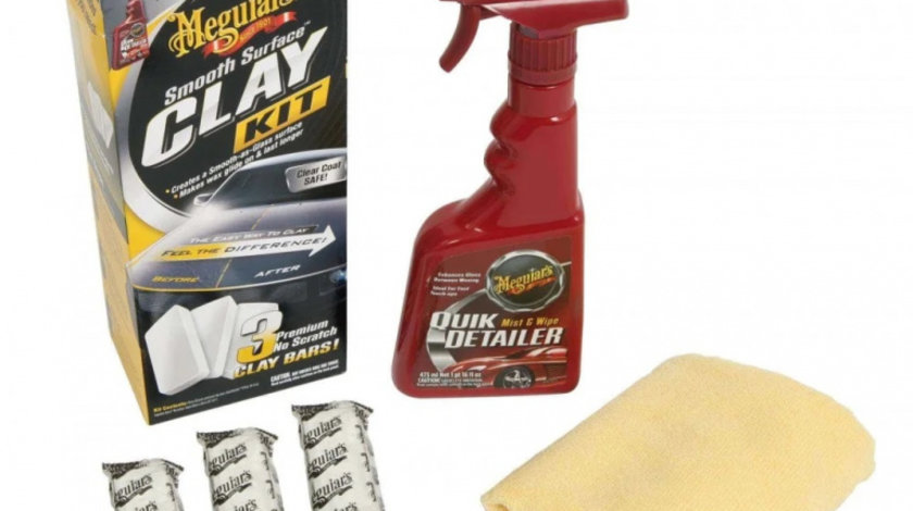 Kit Argila Decontaminare Vopsea Meguiar's Smooth Surface Clay G191700MG