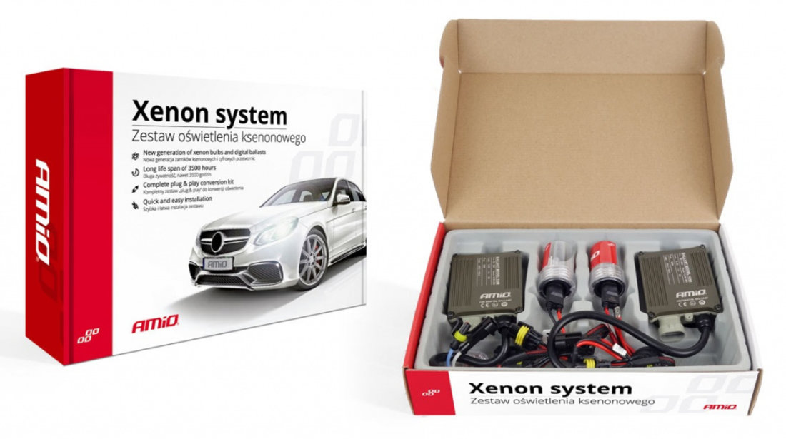 Kit Bi-Xenon Amio H4-3 6000K 1068 Canbus 01792