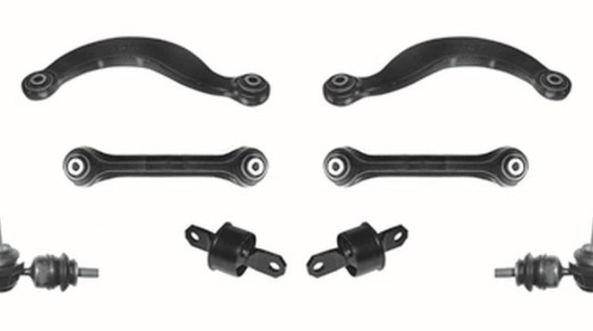 Kit brate suspensie / directie punte spate Ford Focus II (10.2003 - 09.2012) - 8 piese QWP WSS990 produs NOU