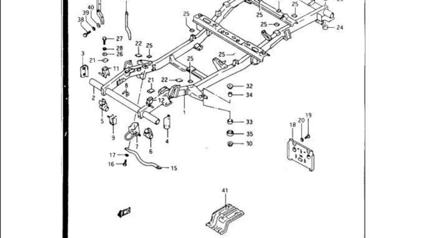 Kit bucsi suspensie off-road poliuretan Suzuki Samurai SJ 410/413 DEUTER DEUSSKPL1