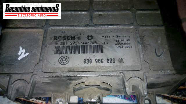 KIT Calculator Motor + Imobilizator + cheie BOSCH VOLKSWAGEN POLO 0261203744 745 / 0261203744745 / 030906026 AK / 030906026AK0261203744 745 / 0261203744745 / 030906026 AK / 030906026AK