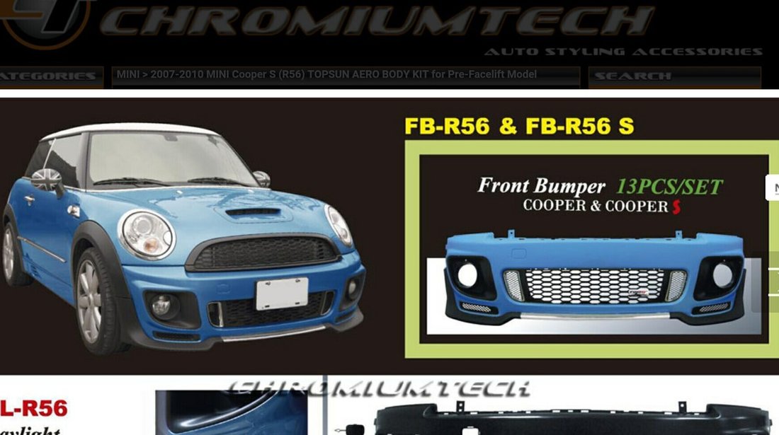 Kit caroserie aero Chromiumtech MINI Cooper S (r56)(John Cooper Works)