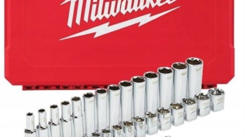 Kit Chei Tubulare 32 Piese Milwaukee 4932464945