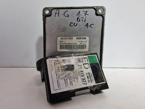 Kit chit pornire ECU immo 1.7L Opel Astra G 1998-2004 1.7 DTI 75cp 55kw Y17DT 09391899