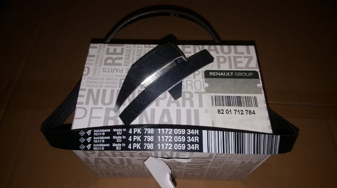 Kit curea accesorii nou Dacia Logan 2 MCV 1.0 SCe 2017-2020 OE 8201712784 117206588R 117205934R