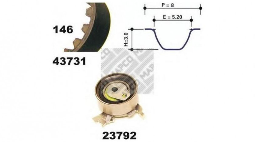 Kit curea distributie Opel OMEGA A (16_, 17_, 19_) 1986-1994 14113