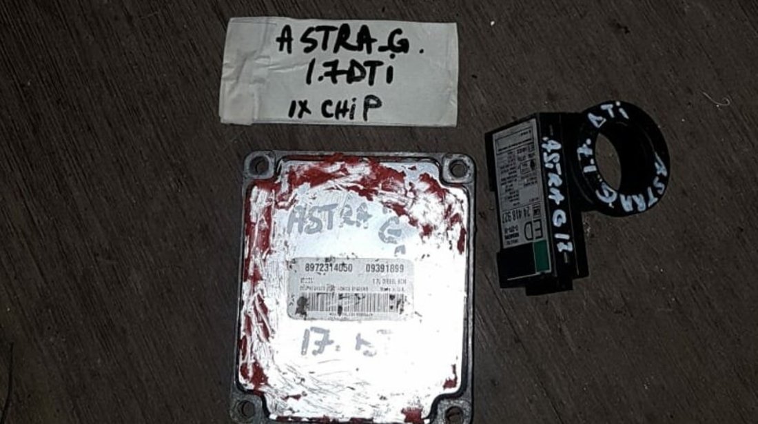 Kit de pornire Opel Astra G, 1.7DTi, 2001, cod calculator 8972314050 / 09391899