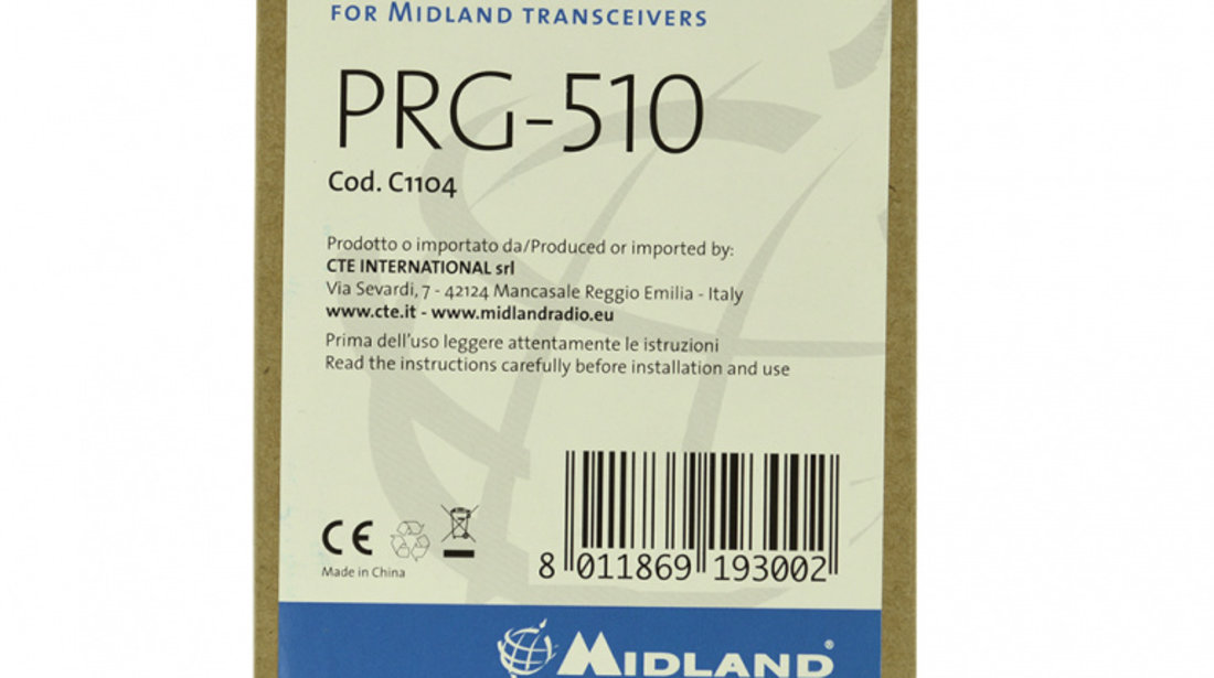 Kit de programare Midland PRG-510 pentru statie radio CT 510 cod C1104 C1104