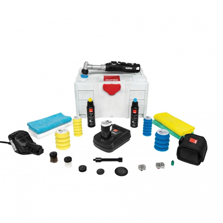 Kit Deluxe Masina Polish Rupes iBrid Nano Polisher Long Neck HR81ML/BLX