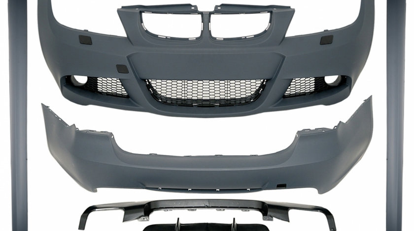 Kit Exterior compatibil cu BMW Seria 3 E90 (2005-2008) M-Technik Design cu Praguri Laterale CBBME90MT