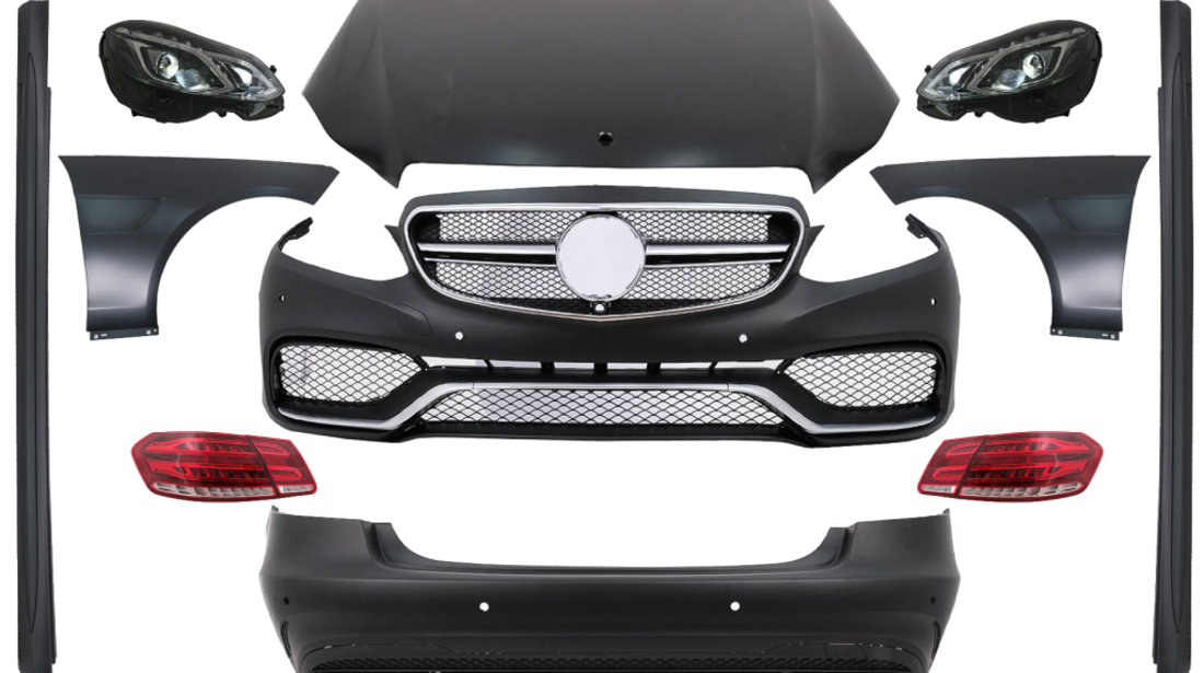 Kit Exterior compatibil cu Mercedes E-Class W212 (2009-2012) Conversie la Facelift E63 Design