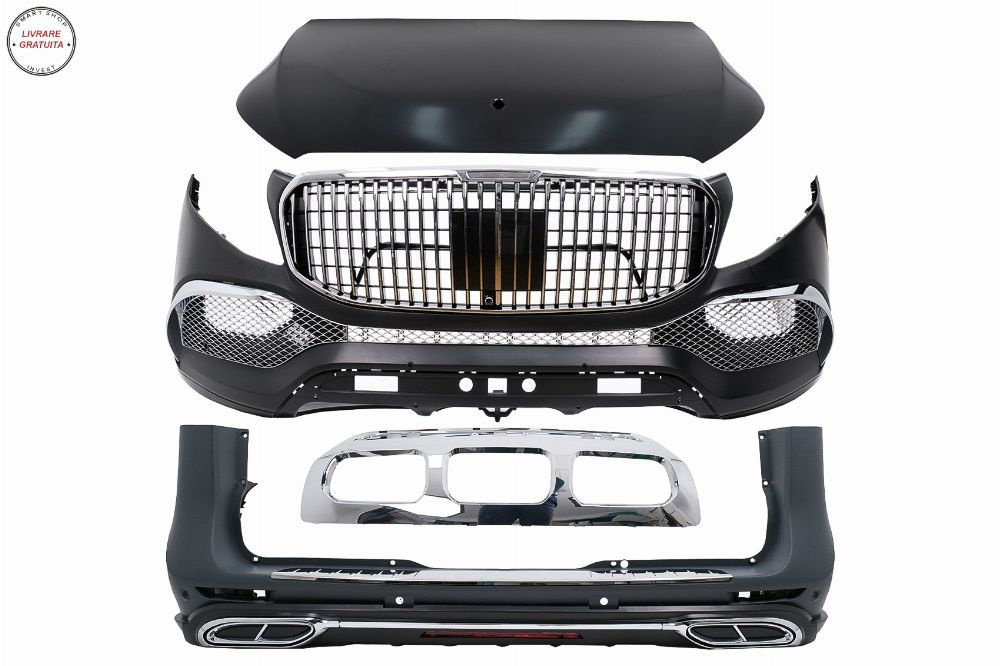 Kit Exterior Complet Mercedes V-Class W447 (2014-03.2019) Conversie la 2020 Design- livrare gratuita
