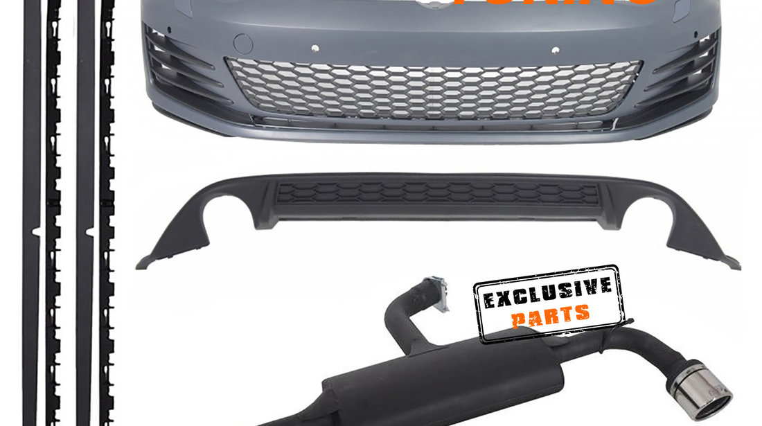 Kit Exterior cu Sistem de Evacuare VW Golf 7 (13-17) GTI Design