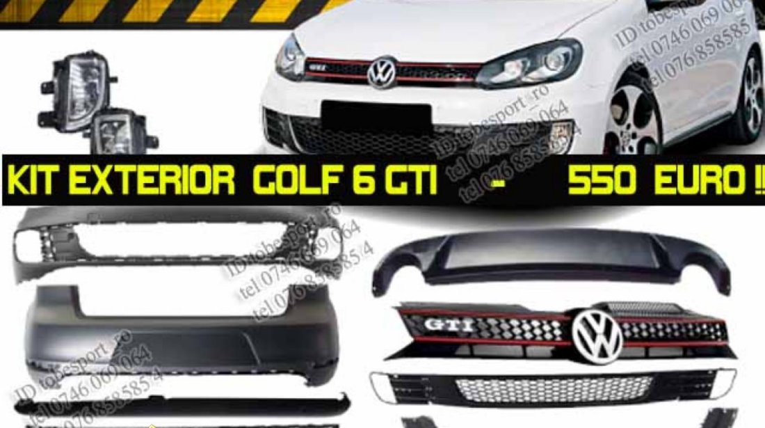 Kit Exterior GOLF 6 GTI COMPLET