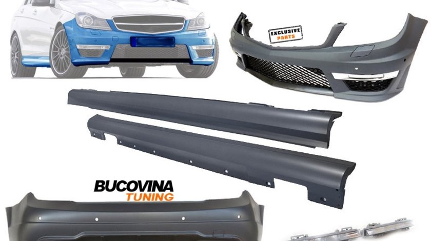KIT EXTERIOR MERCEDES BENZ C CLASS W204 FACELIFT (11-14) AMG DESIGN