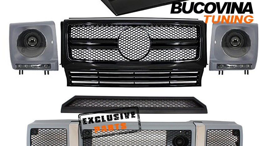 Kit exterior Mercedes Benz G-Class W463 (05-12)G65 AMG Design cu Grila Centrala si oglinzi