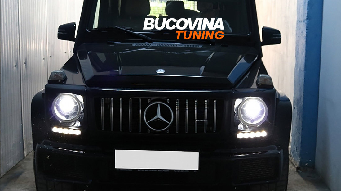 Kit Exterior prelungire aripi si DRL Mercedes Benz W463 G-Class (89-17) G65 G63 AMG Design