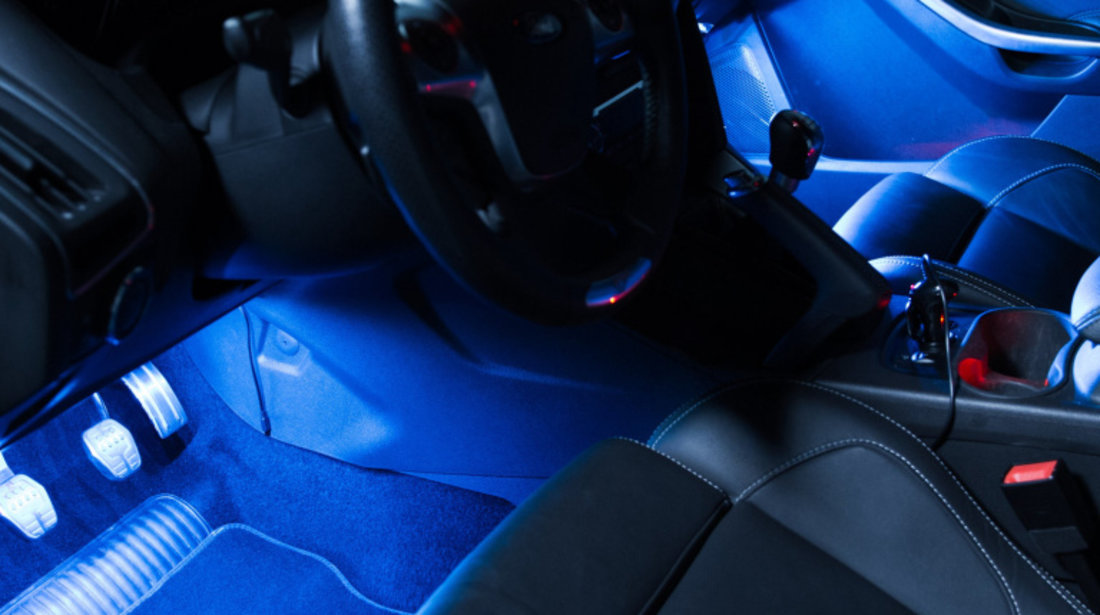 Kit Extnsie Lumini Ambientale Auto 16 Culori, 5 Moduri Cu Telecomandă, 12V Osram LEDambient Tuning Lights Extension Kit LEDINT202