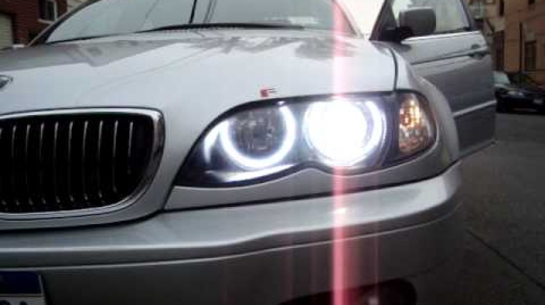 Kit Far BMW E46 Lupe Bixenon+Xenon Canbus+Inele Angel Eyes