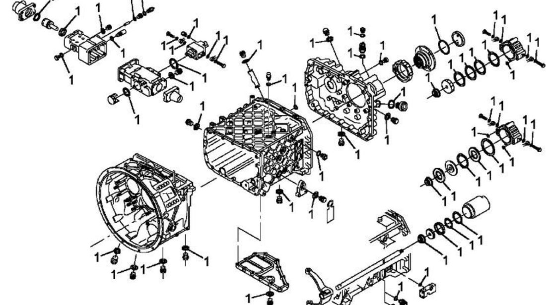 Kit garnituri interior cutie viteza Renault Kerax 8x4 EURORICAMBI 5001843160