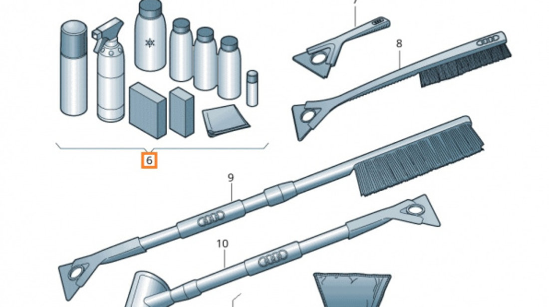 Kit Geanta 10 Buc Intretinere Auto Oe Audi 4L0096353020