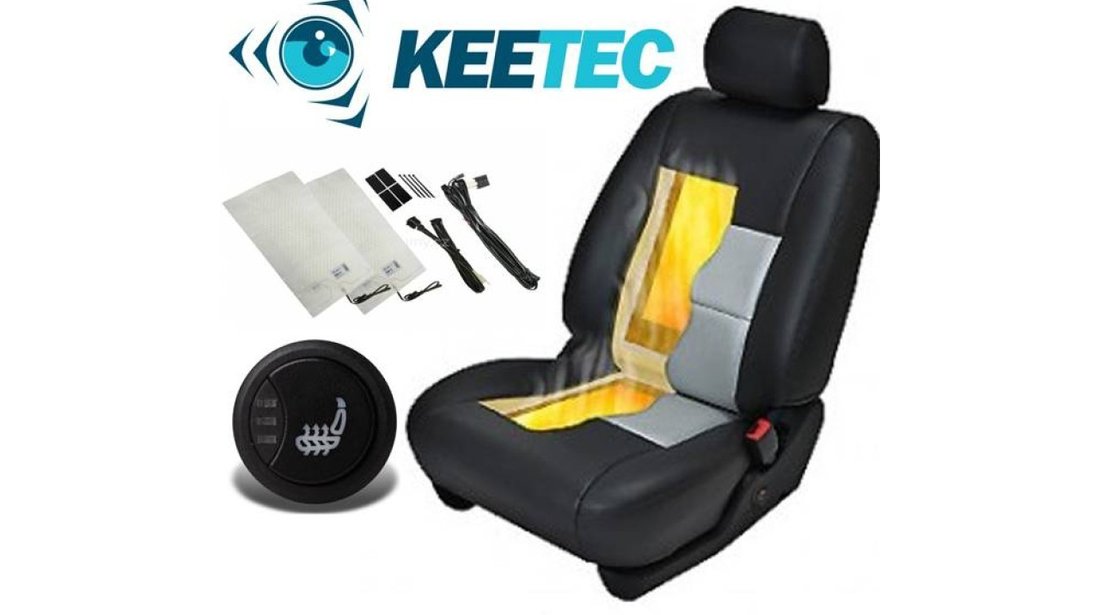 Kit Incalzire In Scaune Auto Cadilac KEETEC CSH2 Carbon Butoane OEM 3 Pozitii Montaj Profesional