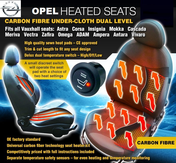 Kit Incalzire In Scaune Carbon OPEL Astr