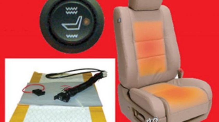 Kit Incalzire Scaune Auto Carbon AUDI BMW MERCEDES Butoane Oem 2 Sau 5 Trepte Montaj Profesional