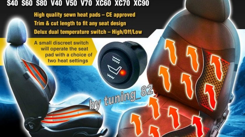 KIT INCALZIRE SCAUNE CARBON DEDICAT VOLVO C30 C70 S40 S60 S80 V40 V50 V60 V70 XC60 XC70 XC90