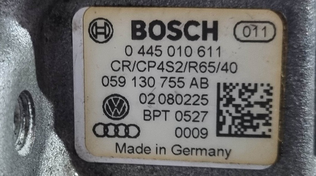Kit injectie complet Audi A5 B8 2.7 TDI 190 cai motor CAMA coduri : 059130755AB / 059130090AH / 059130277AR
